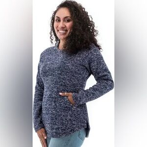 Aventura Women's Navy Crew Neck Sweater